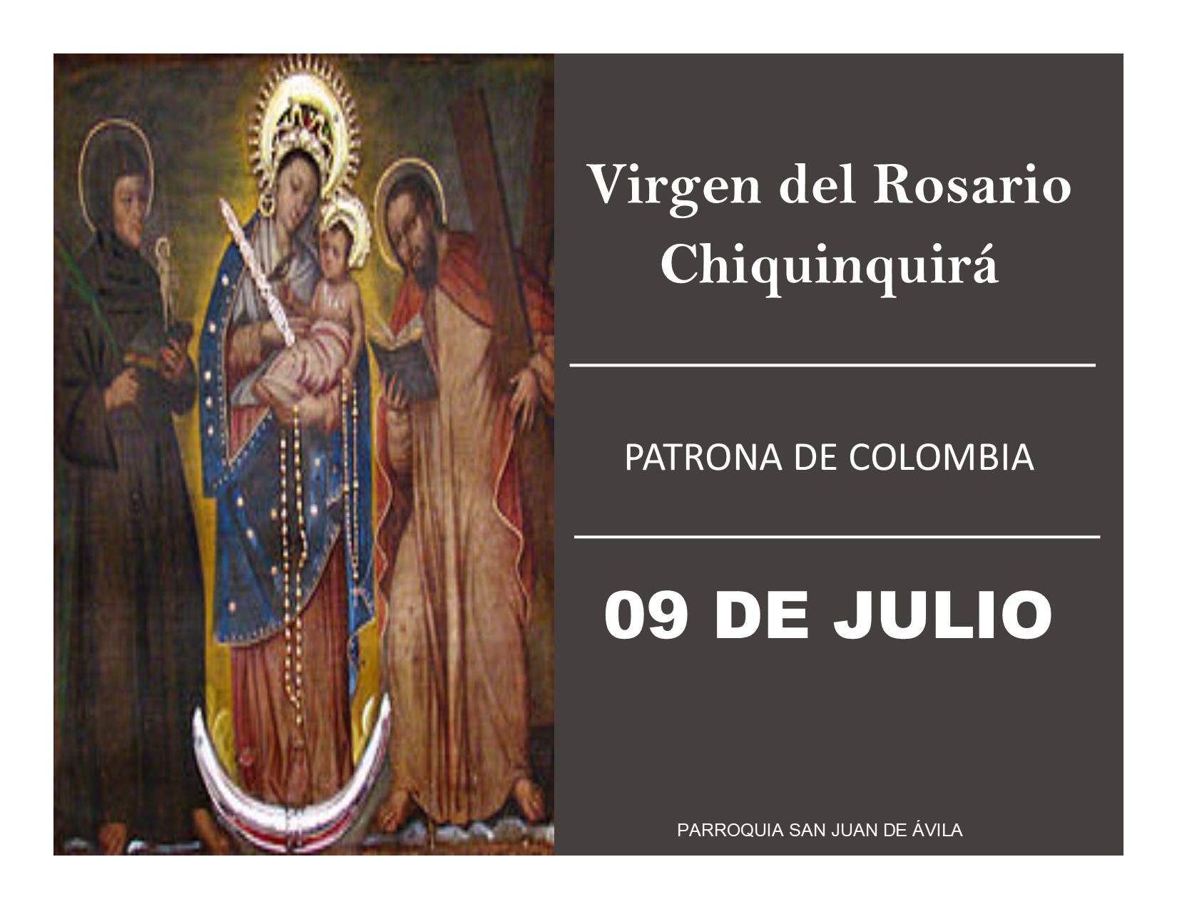 VIRGEN CHINCHIQUIRÁ